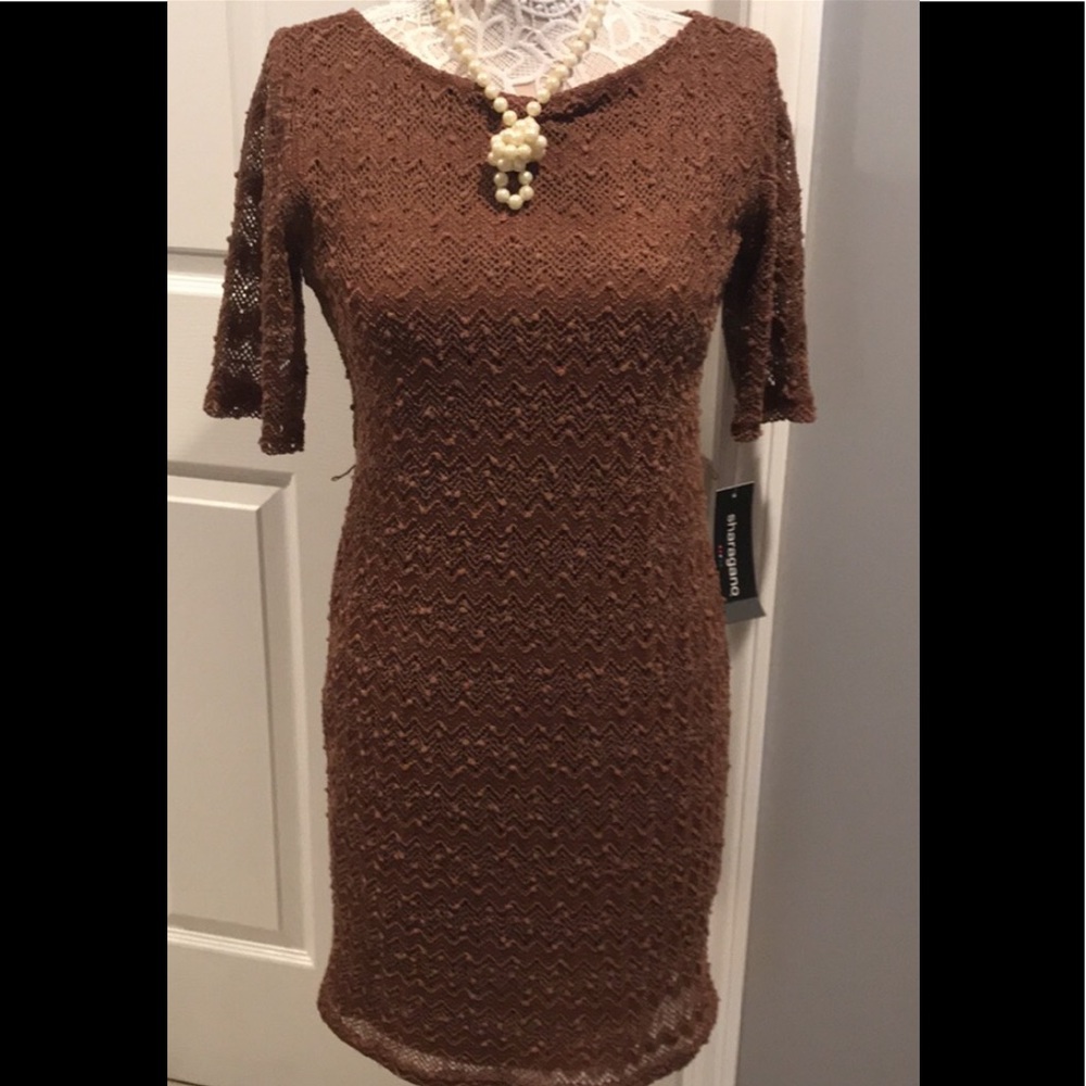 Brand new Sharagano short sleeve Lace Dress